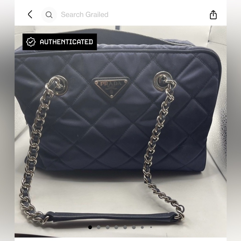 Authentic Prada Tessuto Bag - Navy Blue - Picture 1 of 16